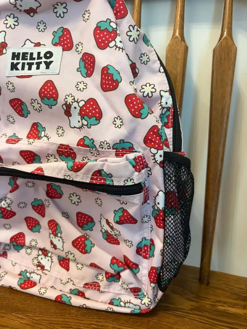 Hello Kitty 16-Inch Backpack with Strawberry All-Over Print